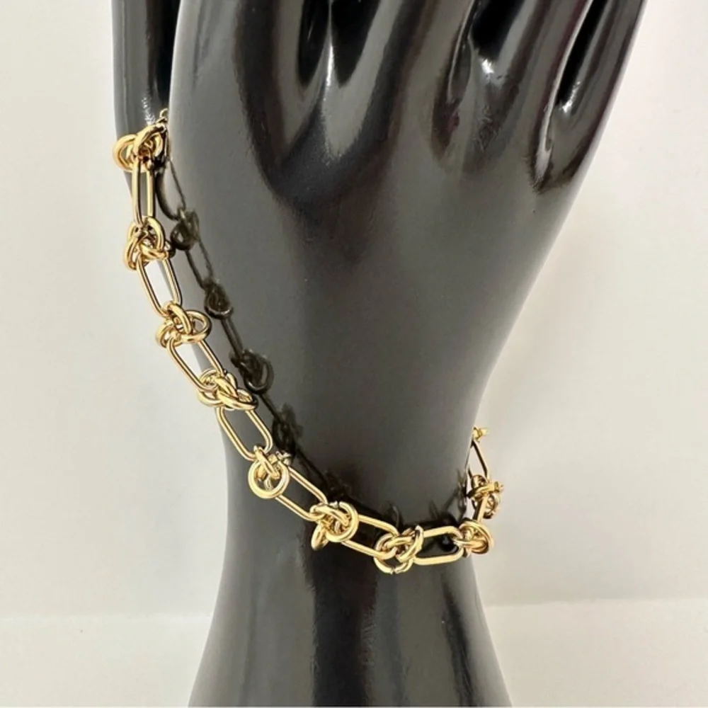 Knot Chain Gold Bracelet